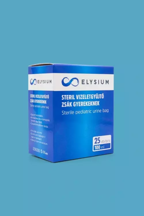 Elysium steril vizeletgyűjtő zsák gyerek 100 ml 25x