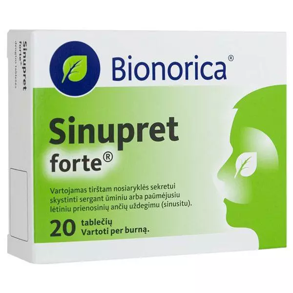 Sinupret forte bevont tabletta 20x Sinupret forte bevont tabletta 20x