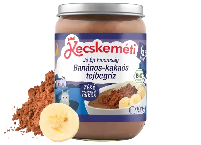 Kecskeméti Jóéjt Finomság banános-kakaós tejbegríz 190g