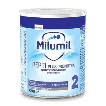 Milumil Pepti Plus 2 Pronutra 6+ spec.gyógy.élelm. 450g Milumil Pepti Plus 2 Pronutra 6+ spec.gyógy.élelm. 450g