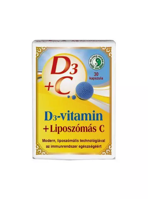 Dr.Chen D3-Max liposzómás C-vitamin kapszula 30x Dr.Chen D3-Max liposzómás C-vitamin kapszula 30x