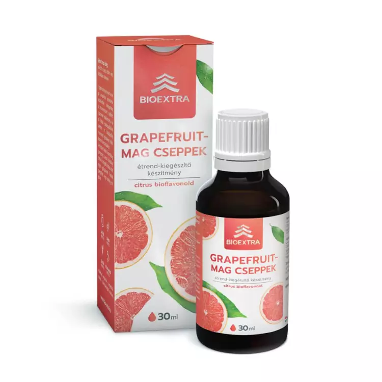 Bioextra Grapefruitmag étrendkiegészítő cseppek 30ml Bioextra Grapefruitmag étrendkiegészítő cseppek 30ml