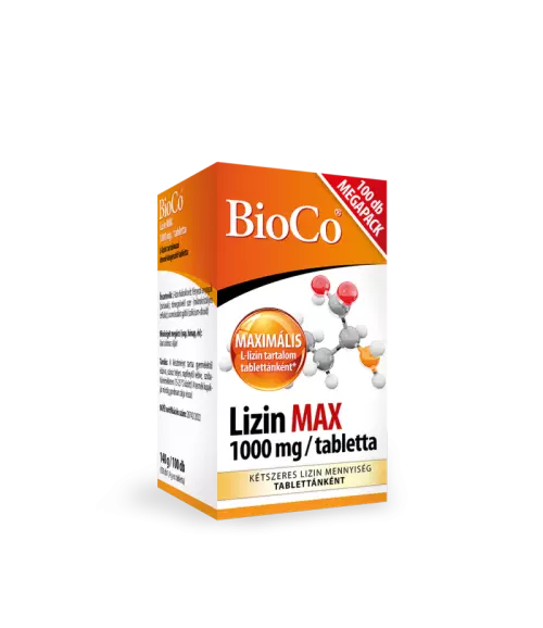 BioCo Lizin MAX 1000 mg étrendk. tabletta megapack 100x