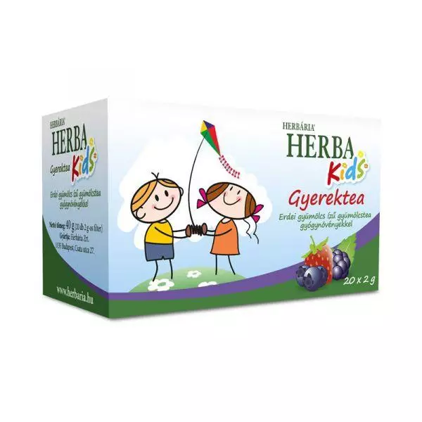 Herba Kids gyümölcstea erdei gyümölcs HERBÁRIA 20x2g Herba Kids gyümölcstea erdei gyümölcs HERBÁRIA 20x2g