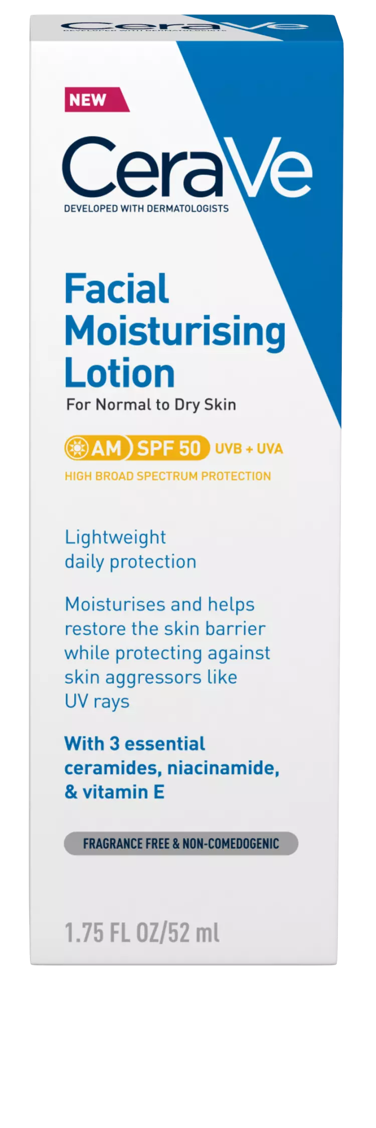 CeraVe Hidratáló arckrém nappali SPF50 52ml CeraVe Hidratáló arckrém nappali SPF50 52ml