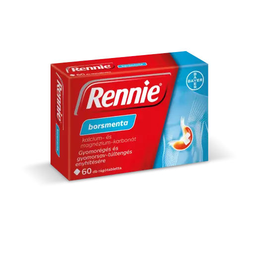 Rennie borsmenta rágótabletta 60x Rennie borsmenta rágótabletta 60x