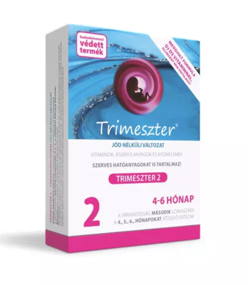 Trimeszter 2 vitamin tabl. várandósoknak jódmentes 60x