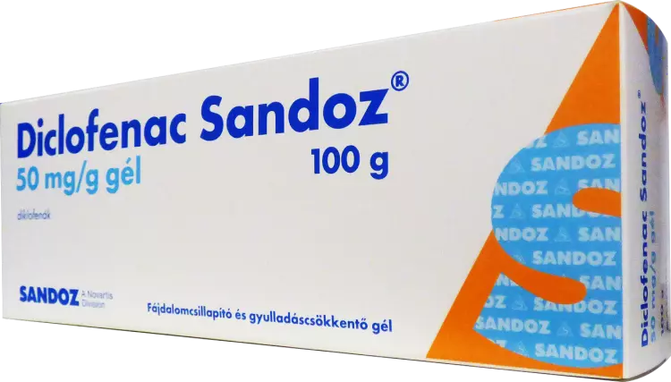 Diclofenac Sandoz 50 mg/g gél 100g