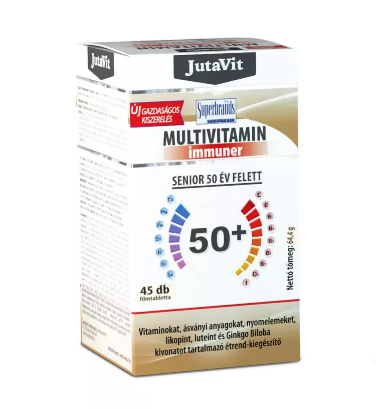JutaVit Multivitamin Senior 50+ tabletta 45x JutaVit Multivitamin Senior 50+ tabletta 45x