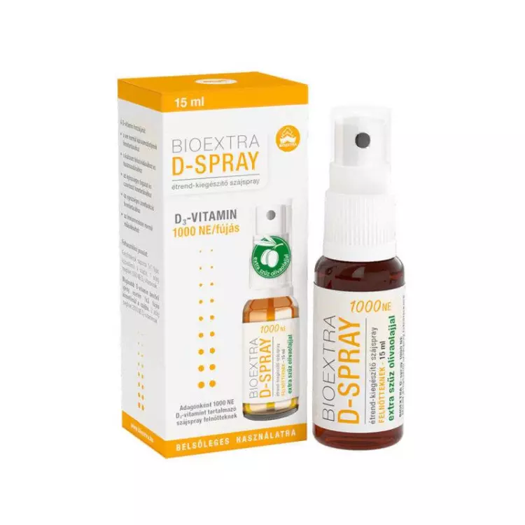 Bioextra D3-vitamin 1000 NE szájspray 15ml Bioextra D3-vitamin 1000 NE szájspray 15ml