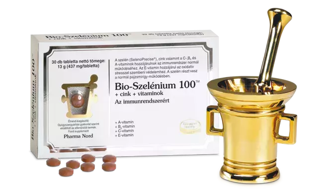 Bio-Szelénium 100TM+cink+vit. tabl. Pharma Nord 60x