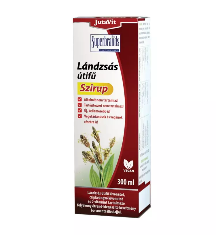 JutaVit Lándzsás útifű szirup 300ml JutaVit Lándzsás útifű szirup 300ml