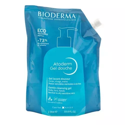 Bioderma Atoderm tusfürdő öko-utántöltő 1000ml