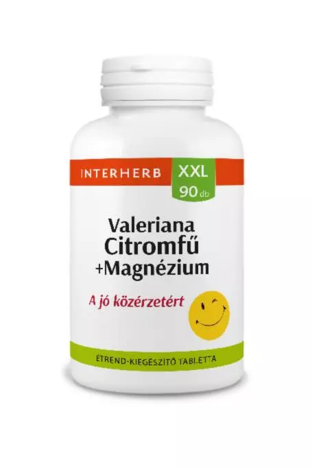 Interherb XXL Valeriana+ Citromfű+ Magnézium tabl. 90x Interherb XXL Valeriana+ Citromfű+ Magnézium tabl. 90x