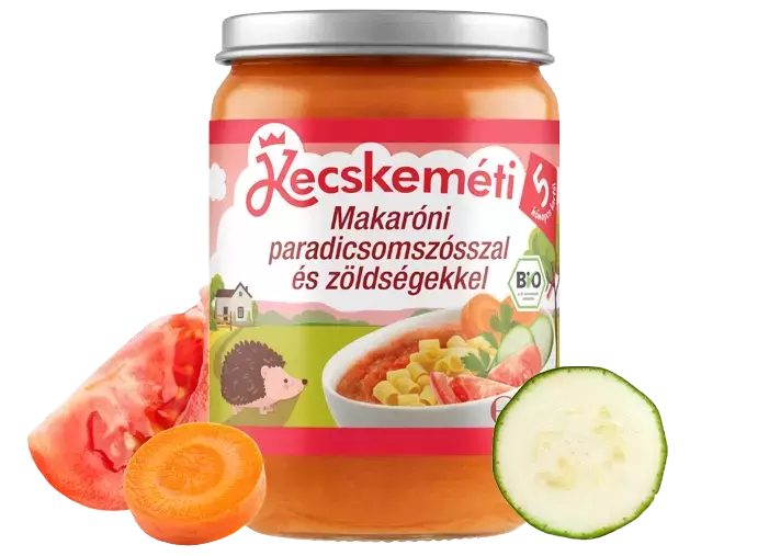 Kecskeméti makaróni paradicsomszósz+zöldség 190g