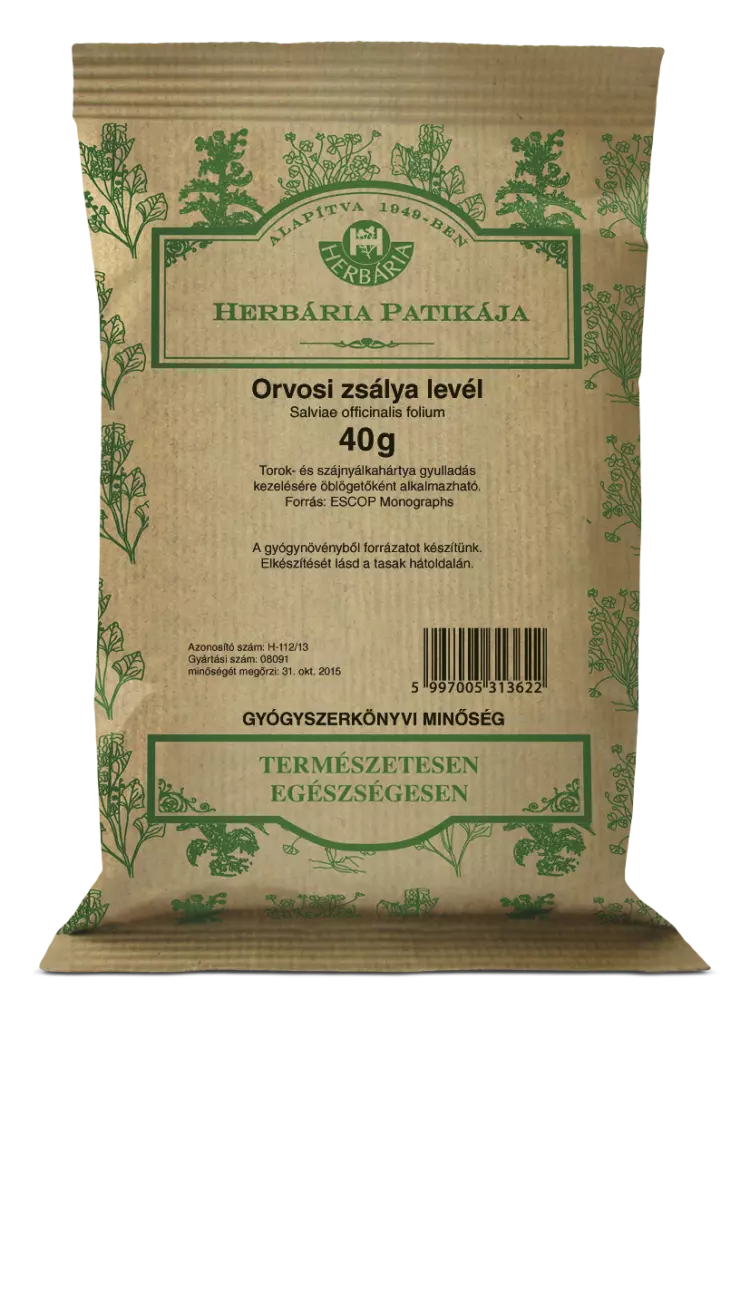 HERBÁRIA Orvosi zsálya 40g HERBÁRIA Orvosi zsálya 40g