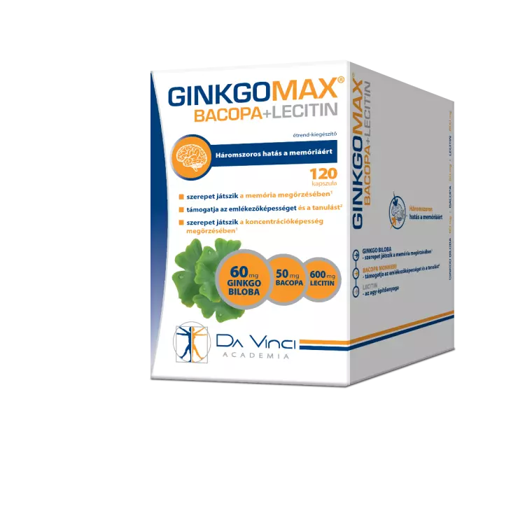 GinkgoMAX +bacopa+lecitin lágy kapszula 120x GinkgoMAX +bacopa+lecitin lágy kapszula 120x