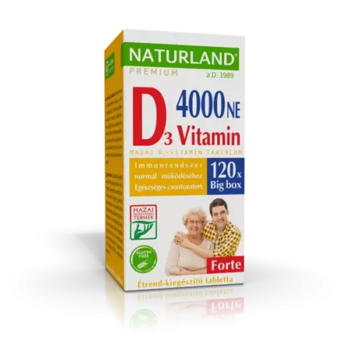 Naturland D-vitamin 4000 NE forte tabletta 120x