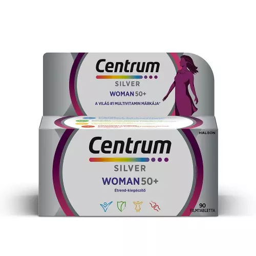Centrum Silver Woman 50+ étrendkiegészítő filmtbl. 90x