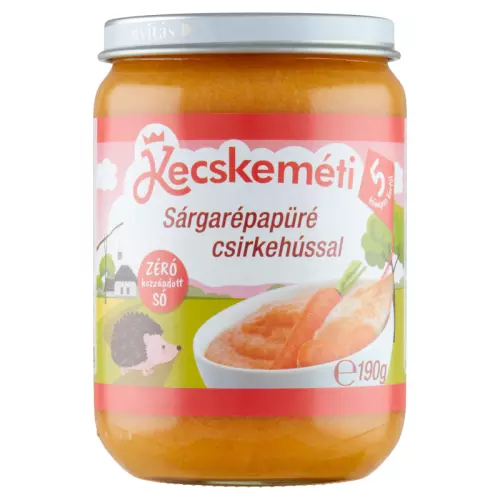 Kecskeméti sárgarépapüré csirkehússal 190g