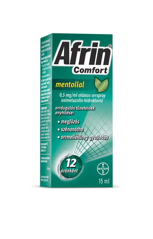 Afrin Comfort mentollal 0,5 mg/ml oldatos orrspray 1x15ml