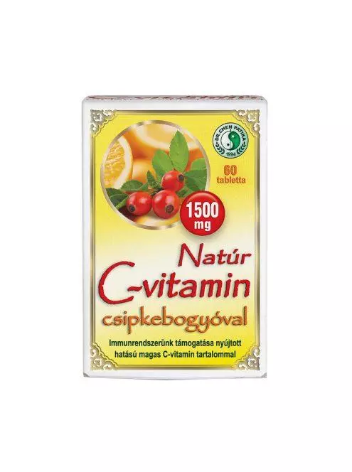 Dr.Chen Natúr C-vitamin 1500 mg+csipkebogyó ftbl. 60x