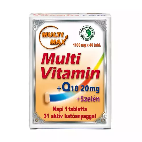 Dr.Chen Multi-Max vitamin+ 20 mg Q10+ Szelén tabl. 40x