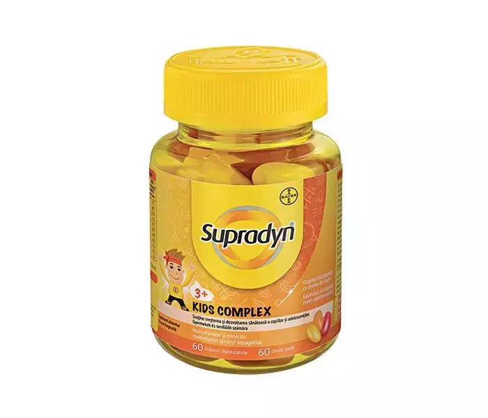Supradyn Kids Complex multivit. zselé gyümölcsízű 60x Supradyn Kids Complex multivit. zselé gyümölcsízű 60x