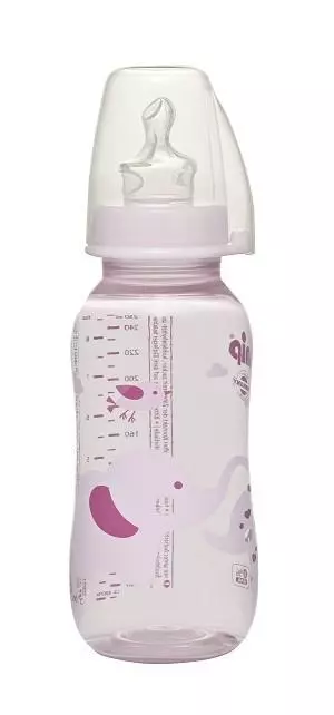 Nip PP cumisüveg tejes 250ml lányoknak 1x