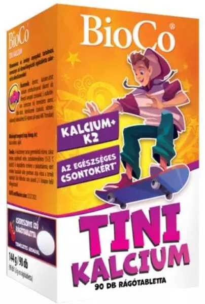 BioCo Tini kalcium rágótabletta 90x