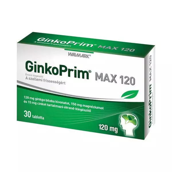 GinkoPrim MAX 120 mg tabletta 30x GinkoPrim MAX 120 mg tabletta 30x