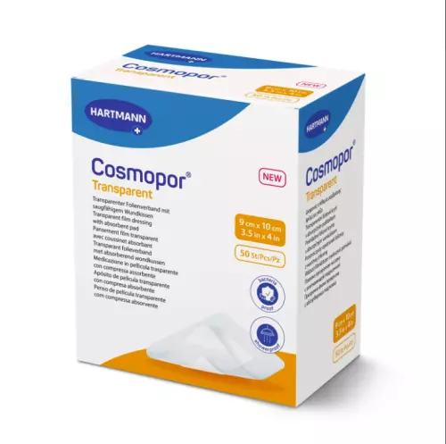 Cosmopor transparent filmkötszer  9 cm x 10 cm 50x