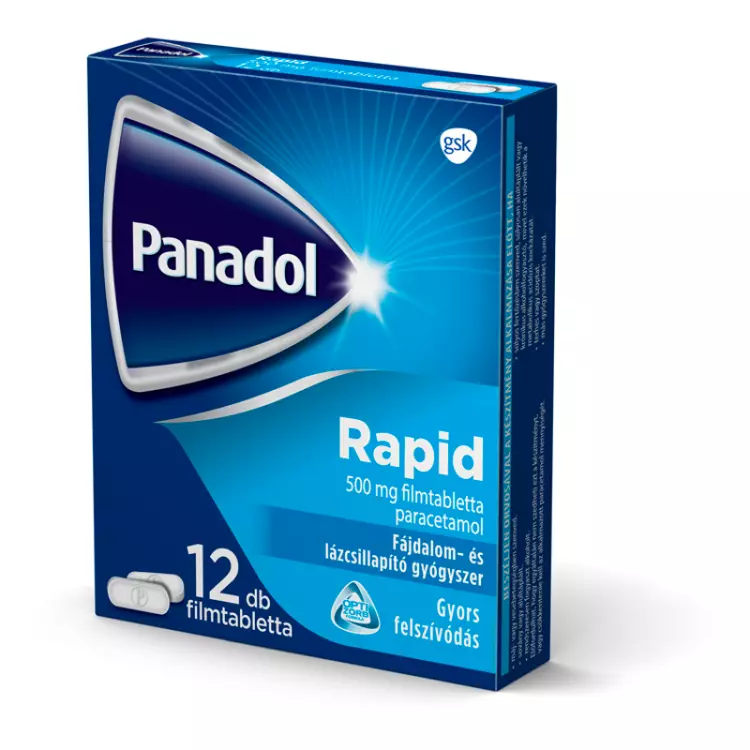 Panadol Rapid 500 mg filmtabletta gyerekzáras 12x Panadol Rapid 500 mg filmtabletta gyerekzáras 12x
