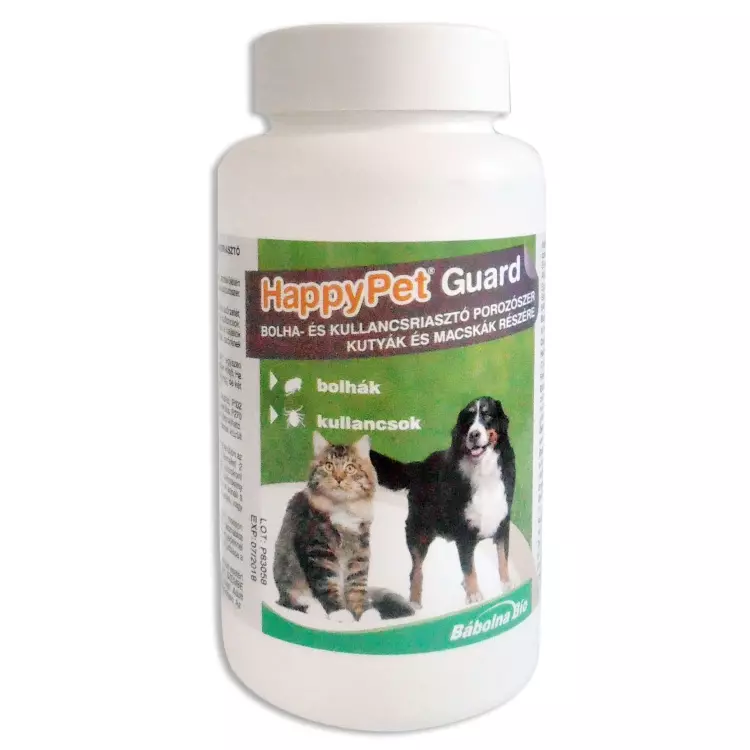 HappyPet bolha és kullacs riasztó porozószer A.U.V 150g HappyPet bolha és kullacs riasztó porozószer A.U.V 150g