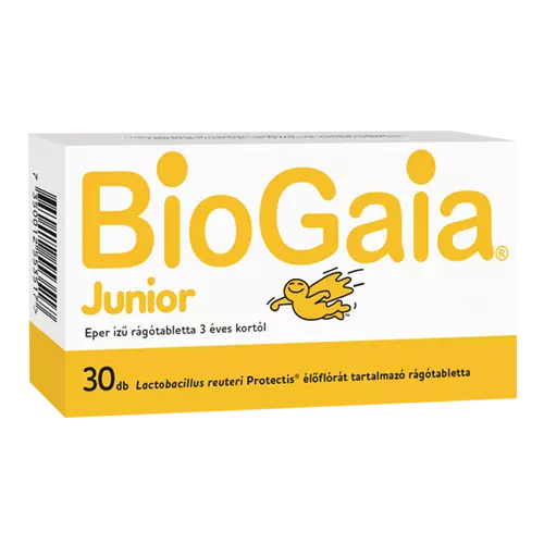 BioGaia ProTectis Junior rágótabletta eper 30x BioGaia ProTectis Junior rágótabletta eper 30x