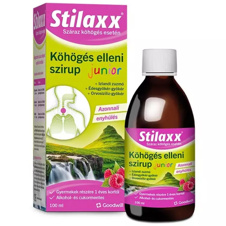 Stilaxx Junior köhögés elleni szirup 100ml Stilaxx Junior köhögés elleni szirup 100ml