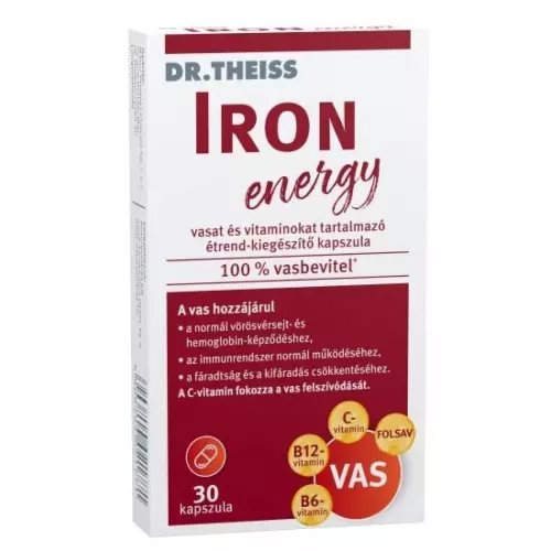 Dr. Theiss Iron energy vas vitamin étrendk. kapsz. 30x