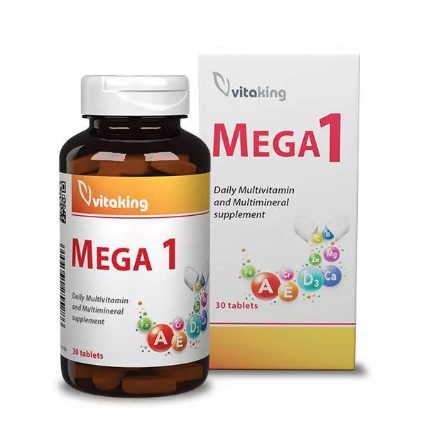 Vitaking Mega-1 multivitamin ásványi tabletta 30x Vitaking Mega-1 multivitamin ásványi tabletta 30x