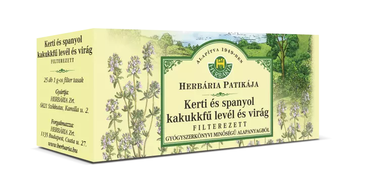 HERBÁRIA Kakukkfű filteres 25x1g HERBÁRIA Kakukkfű filteres 25x1g