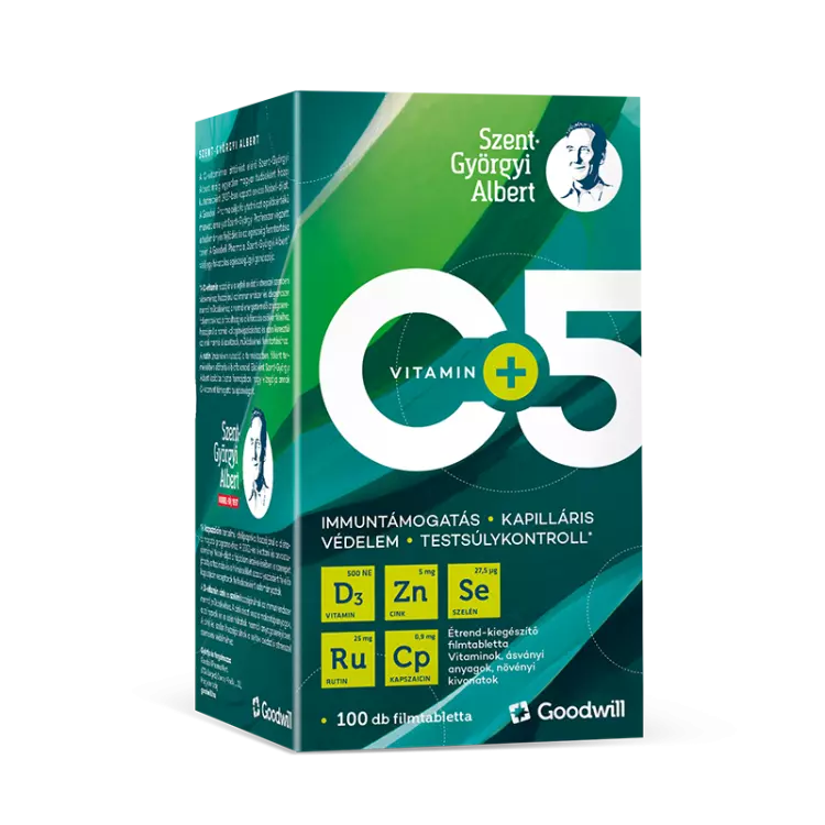 Szent- Györgyi Albert C+5 vitamin retard filmtabl. 100x Szent- Györgyi Albert C+5 vitamin retard filmtabl. 100x
