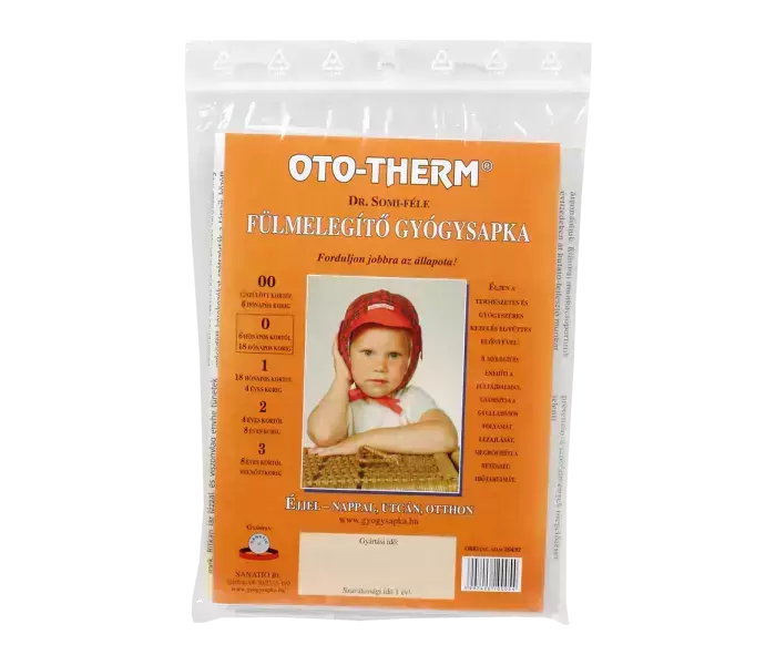 Oto-Therm fülmelegítő gyógysapka+hőtár.betét 0.sz. 1x Oto-Therm fülmelegítő gyógysapka+hőtár.betét 0.sz. 1x