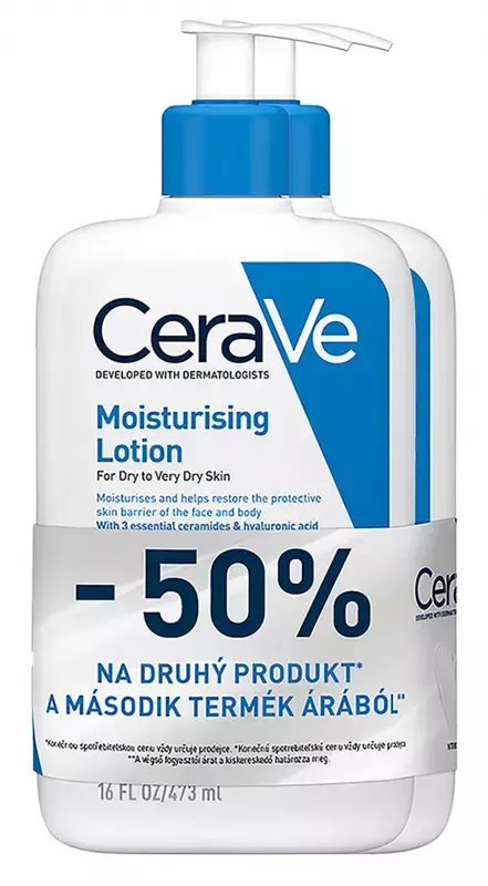 CeraVe Hidratáló testápoló tej DUO pack 2x473ml CeraVe Hidratáló testápoló tej DUO pack 2x473ml