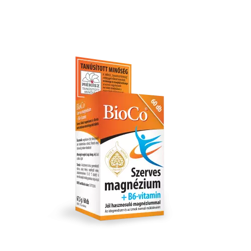 BioCo Szerves Magnézium+ B6-vitamin tabletta 60x