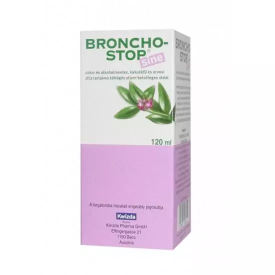 Bronchostop Sine köhögés elleni belsőleges oldat 1x120ml Bronchostop Sine köhögés elleni belsőleges oldat 1x120ml