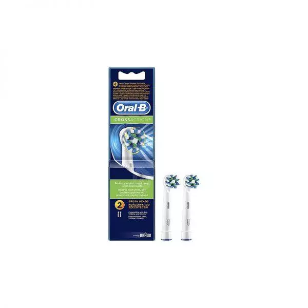 Oral-B Cross Action elektromos fogkeféhez pótfej 2x Oral-B Cross Action elektromos fogkeféhez pótfej 2x