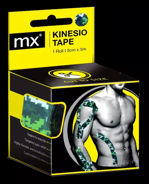 MX kineziológiai tapasz 5m x 5cm terepszínű 1x