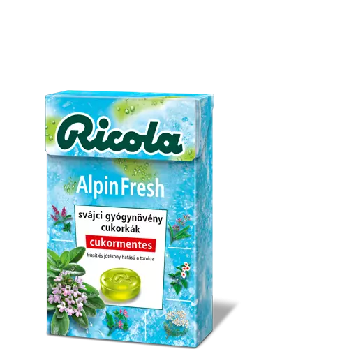 Ricola Alpin Fresh cukormentes cukorka 40g Ricola Alpin Fresh cukormentes cukorka 40g