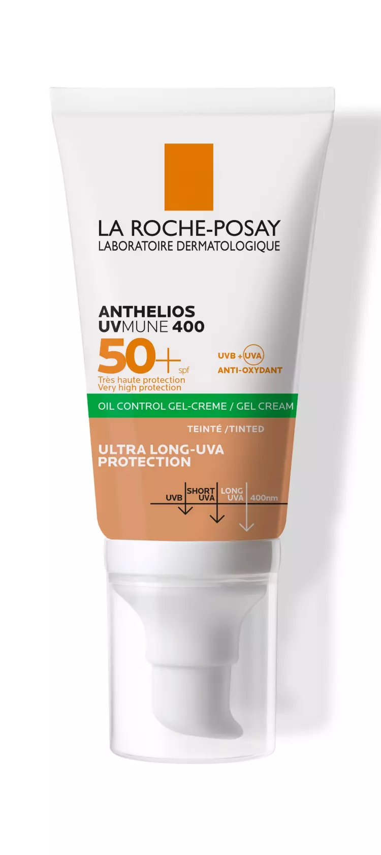 La Roche-Posay Anthelios UVMUNE 400 Oil Control Gél-Krém színezett SPF50+ La Roche-Posay Anthelios UVMUNE 400 Oil Control Gél-Krém színezett SPF50+