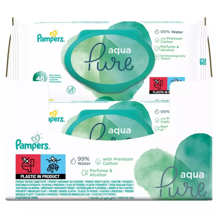 Pampers törlőkendő Aqua Pure 48x Pampers törlőkendő Aqua Pure 48x
