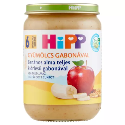HiPP BIO banán-alma teljes kiőrlésű gabonával 6.hó 190g